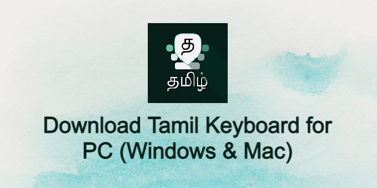 Tamil Keyboard for PC