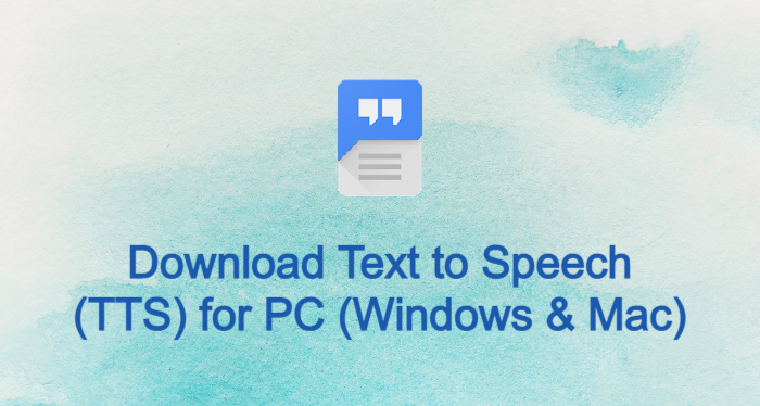 Text to Speech for PC
